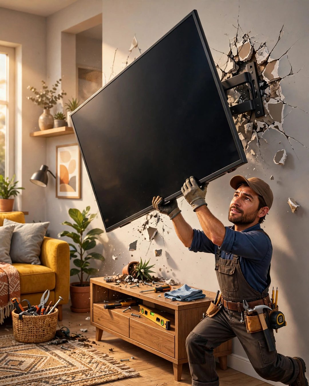 Your 65-Inch TV Is Hanging on Hope — Why Mounts Rip Out of the Wall