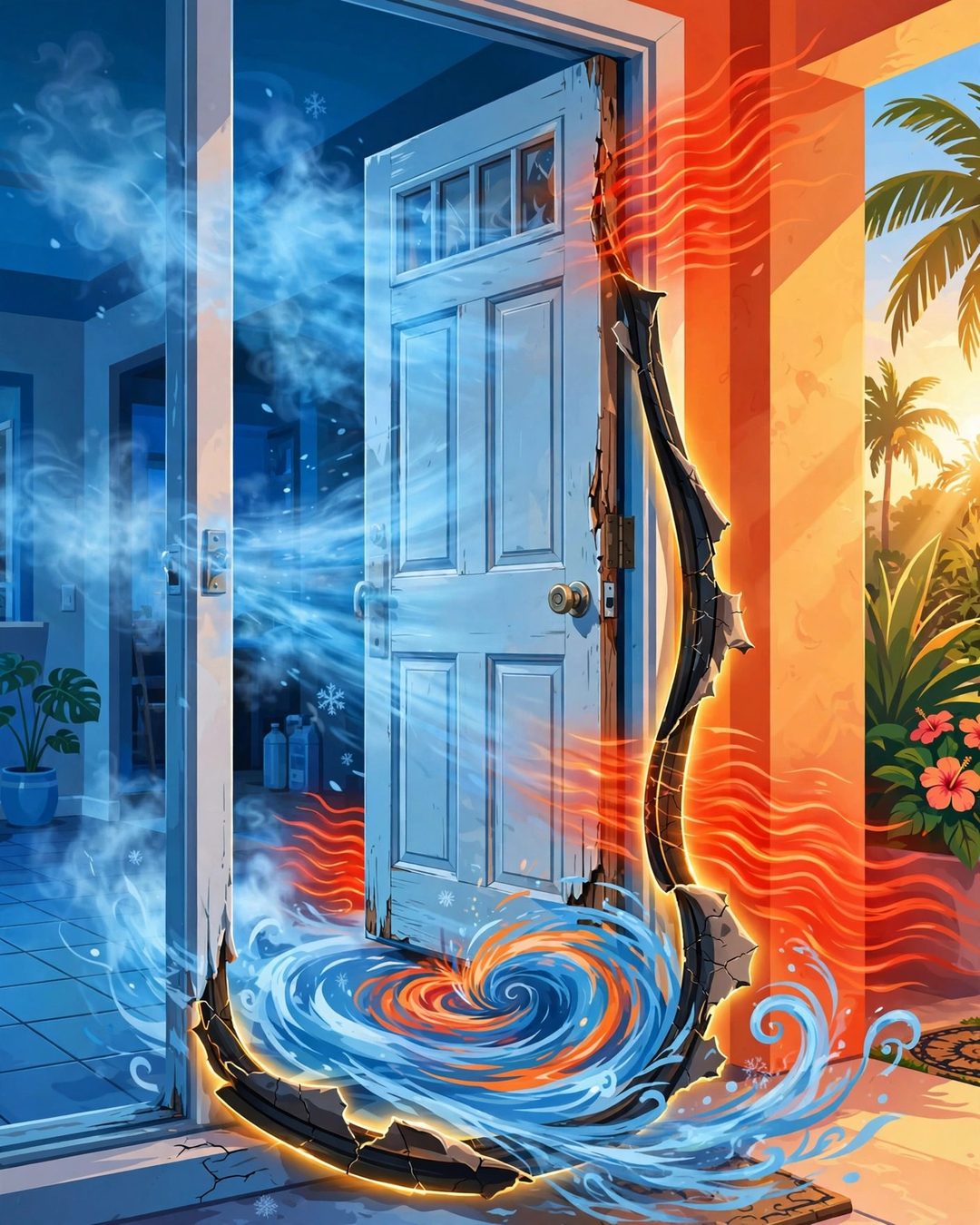Your AC Never Gets a Break — and the Hole Is Under Your Front Door