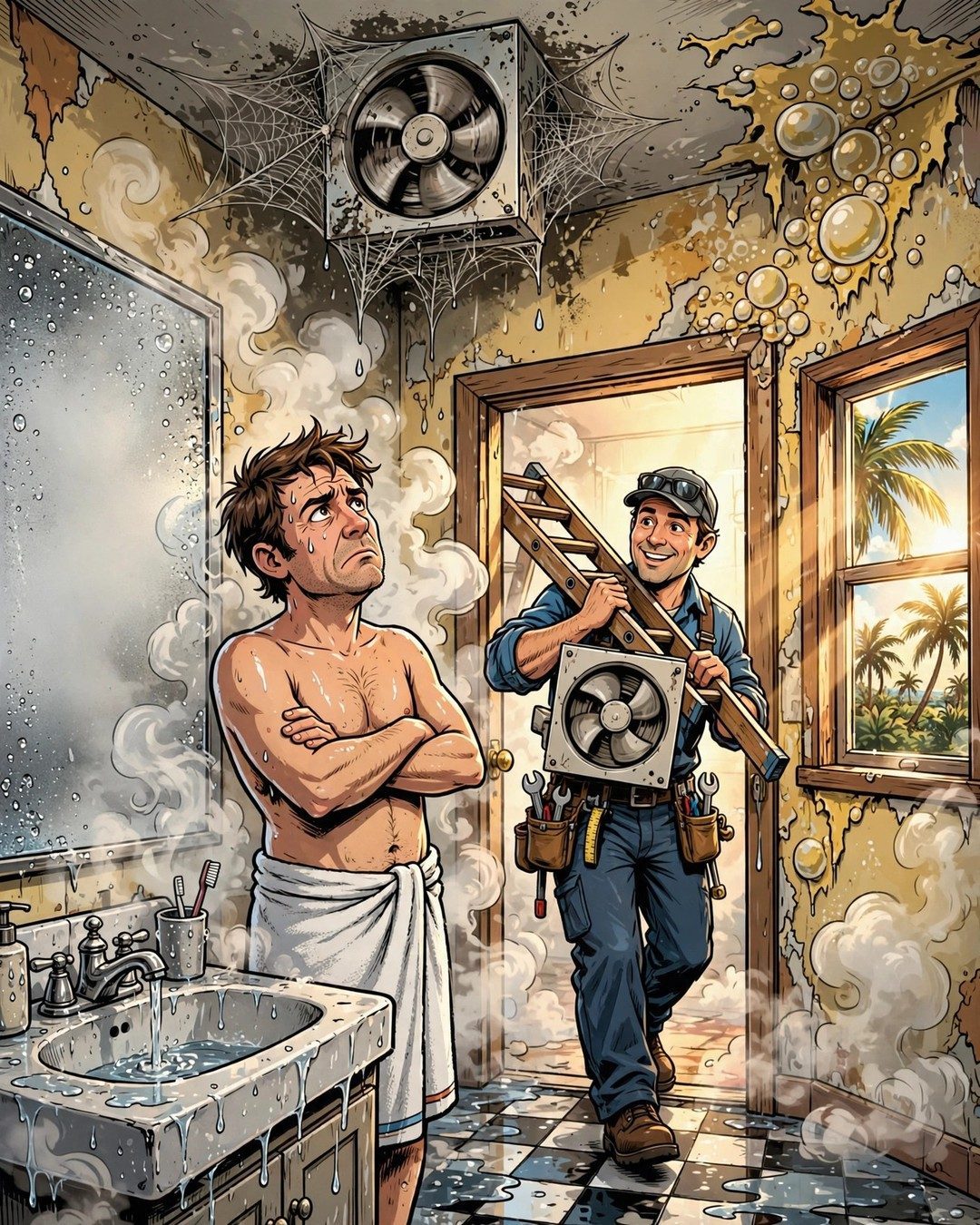 Your Shower Ended 40 Minutes Ago — but Your Bathroom Is Still a Sauna